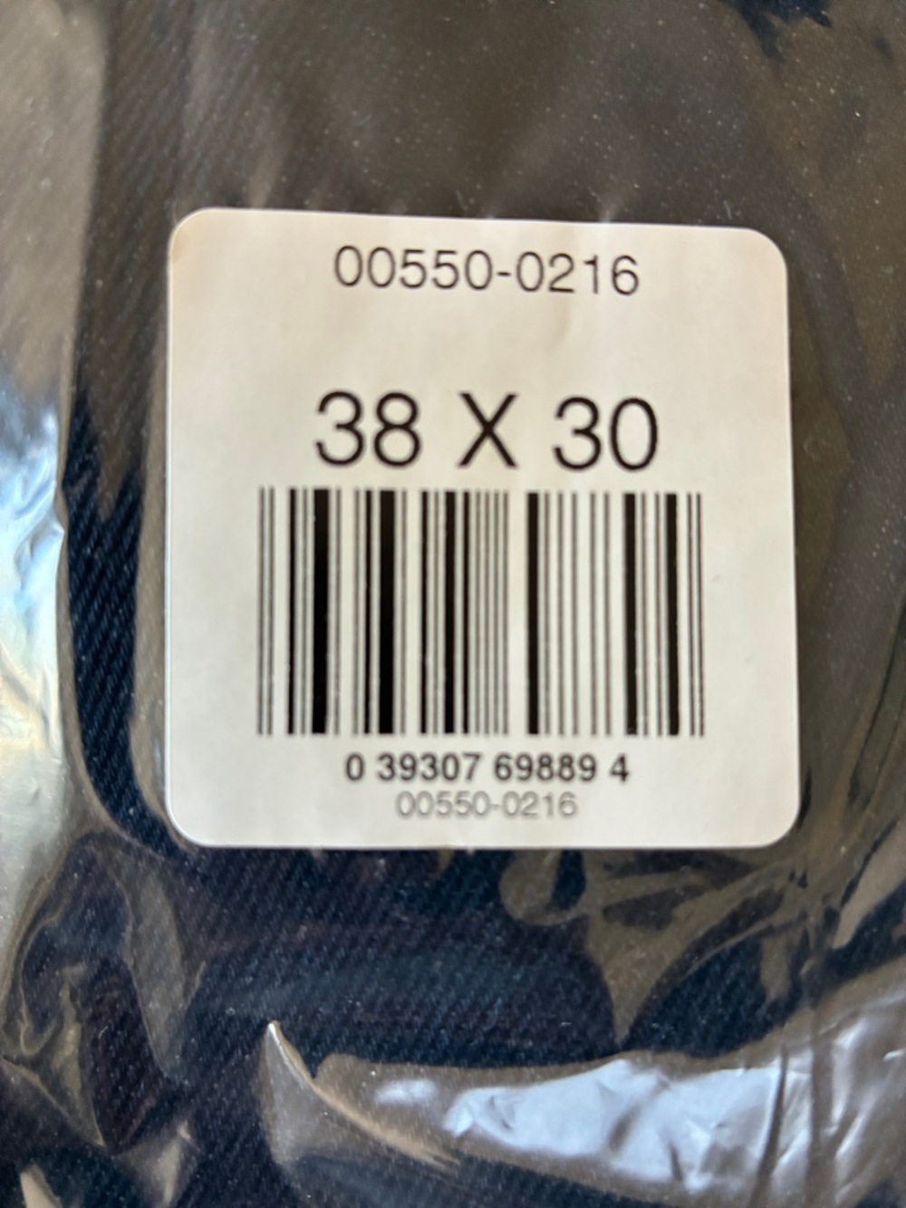 NWT Levi's 550-Men’s Dark Blue Relaxed Fit Jeans with Tan Stitching 38x30 New - Picture 7 of 7